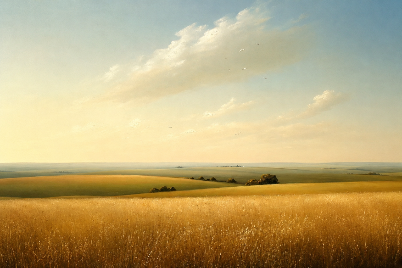 Open field at golden hour — representing growth and forward momentum