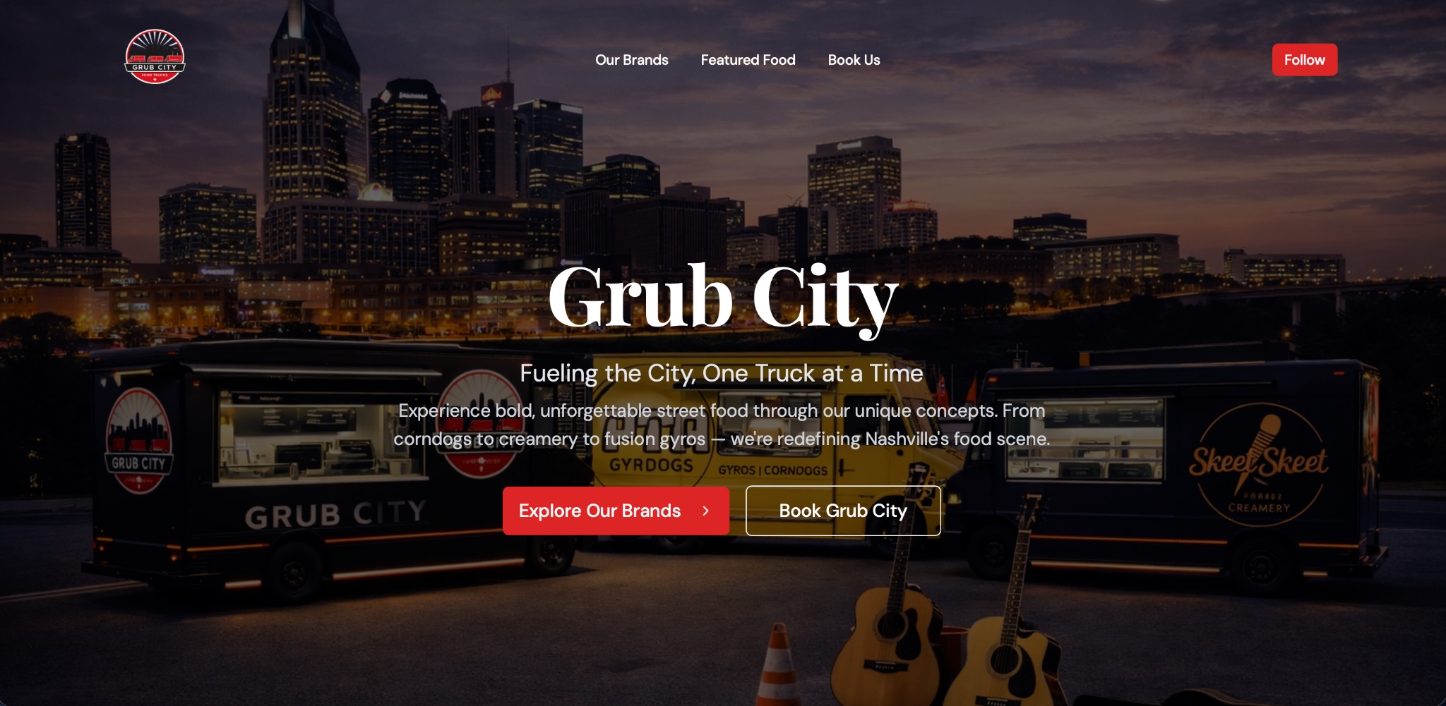 Grub City website screenshot