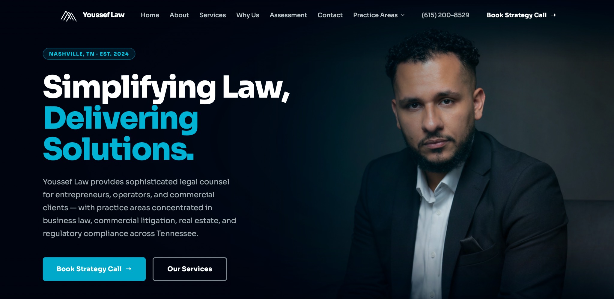 Youssef Law website screenshot